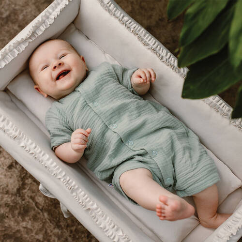 Pearfect Eevi Rampers niemowlęcy - zielony