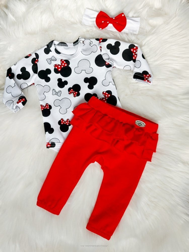 Lola Bambarillo Spodnie niemowlęce czerwony