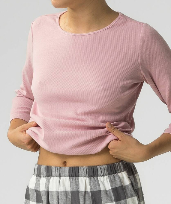 NLP-485 Piżama Damska Flanela Atlantic różowy