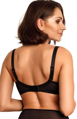 VB-456 Biustonosz balkonetka Vena karmel-czarny 