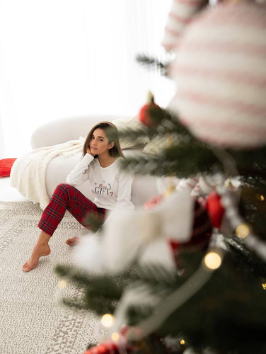 Maribel Piżama damska Interlock Sensis - śmietankowy