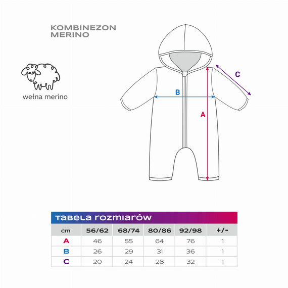 Mellow Eevi Pajac z kapturem - różowy