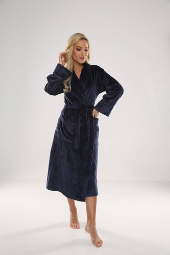 628 Abigail Długi Szlafrok damski Forex - granat