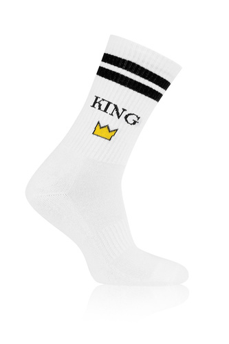S177D Rajmund Italian Fashion Skarpety męskie - granat