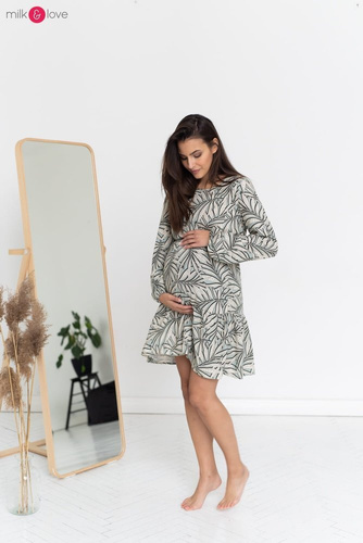 Lovely Dress Milk&Love sukienka ciążowa i do karmieniagranatowa w print