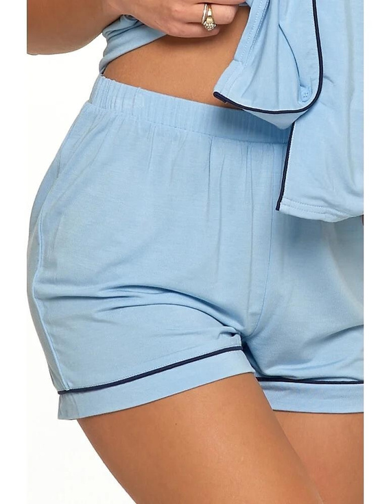 PDD4900-022 Piżama damska z krótkim rękawem Moraj - niebieski