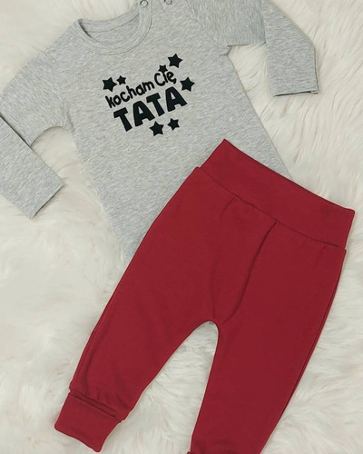 "Julek" Bambarillo Spodnie niemowlęce melanż