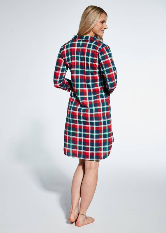 Cornette 484/368 Britney Koszula nocna rozpinana - granatowy