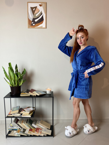 626 Abigail Krótki Szlafrok damski Forex - jeans