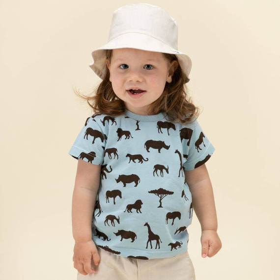 Safari Pinokio Koszulka z nadrukiem - afryka niebieski