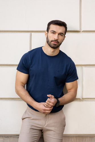 OTS1500-003 Moraj Bluzka męska - granatowy