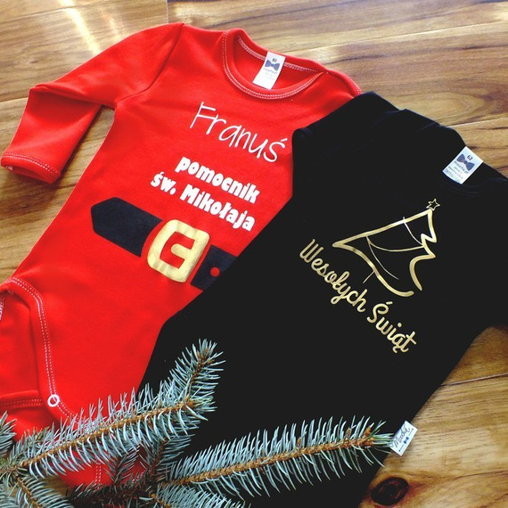 Zestaw Świąteczny dla niemowlaka body K2 Moocha