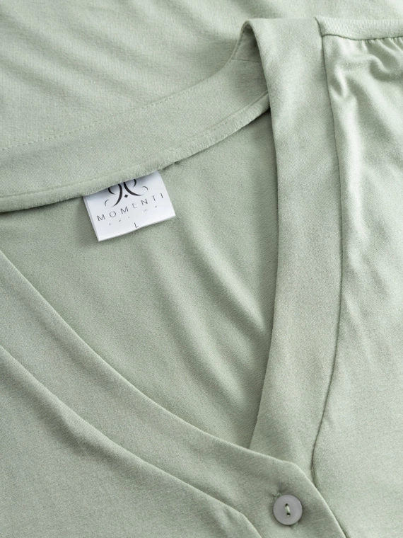 Pure Harmony piżama rozpinana Momenti Per Me mint