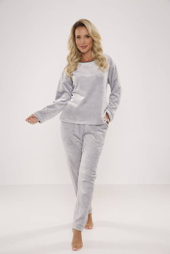 669 Soft Piżama damska De Lafense - szary
