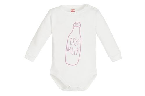 Body z długim rękawem "MILK GIRL" Makoma druk
