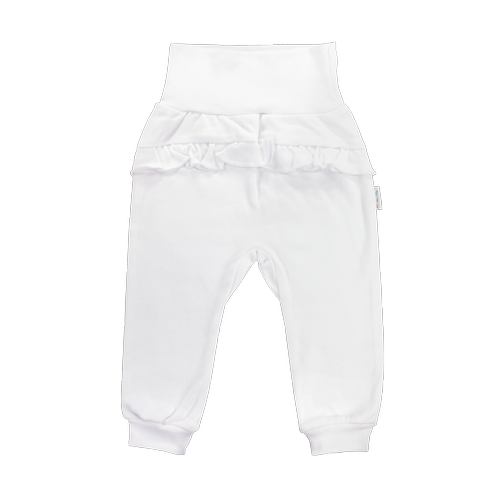 SPF002 Basic Mamatti Spodnie niemowlęce dla dziewczynki - biały
