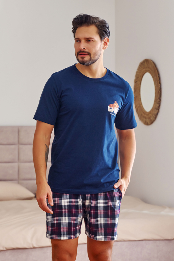7201 "Chill" Piżama Męska Doctor Nap - navy blue