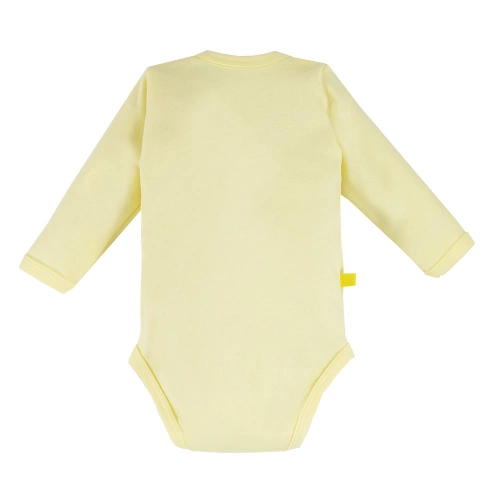 Run&Fun Eevi Body z długim rękawem rozpinane- cytrynowy