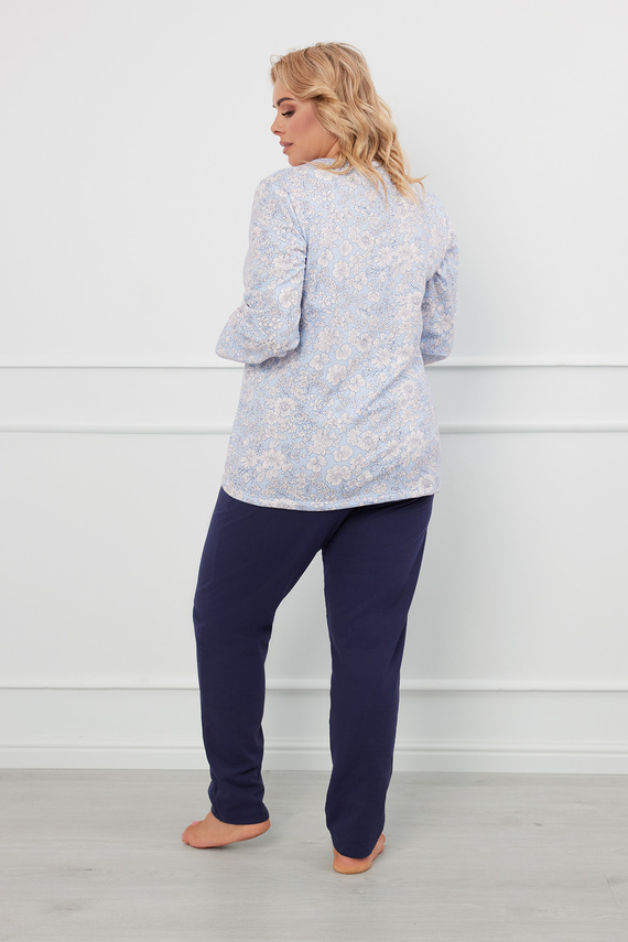 Jowita Piżama Damska długi rękaw, długie spodnie Italian Fashion