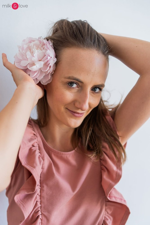 Milky Waves Milk&Love Bluzka do karmienia z krótkim rękawem herbal rose