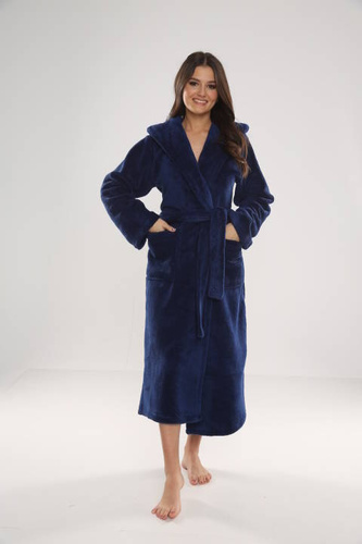 807 Luna II Długi Szlafrok Damski Forex - Granat