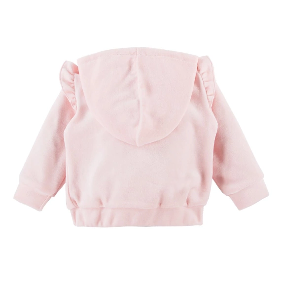 Run&Fun Eevi Dres welurowy, komplet - jasny różowy