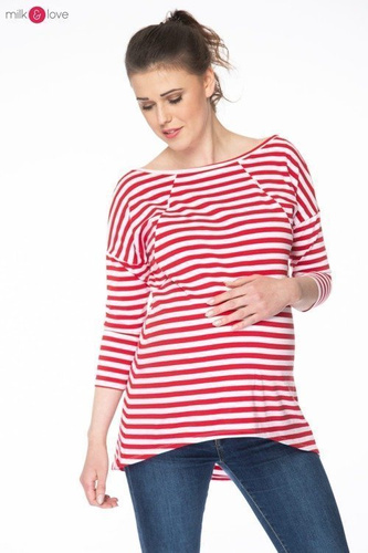 Bluzka ciążowa i do karmienia Mommy Milk&Love morska zieleń