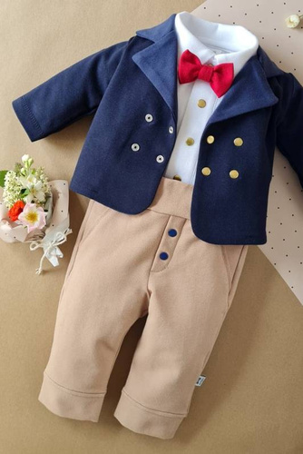 0410/latte Little Gentleman Spodnie Marija - latte