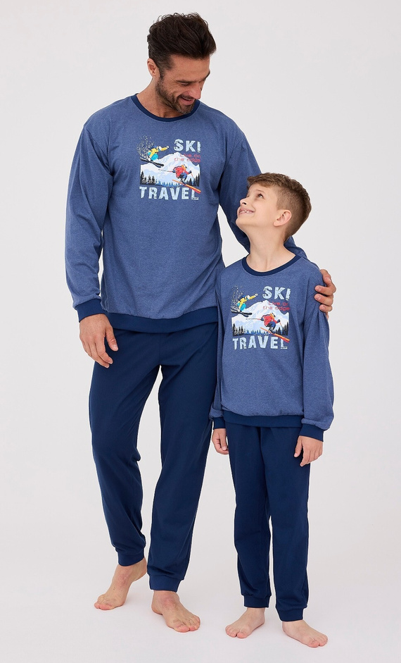 461/257 Ski Piżama męska Cornette granatowy