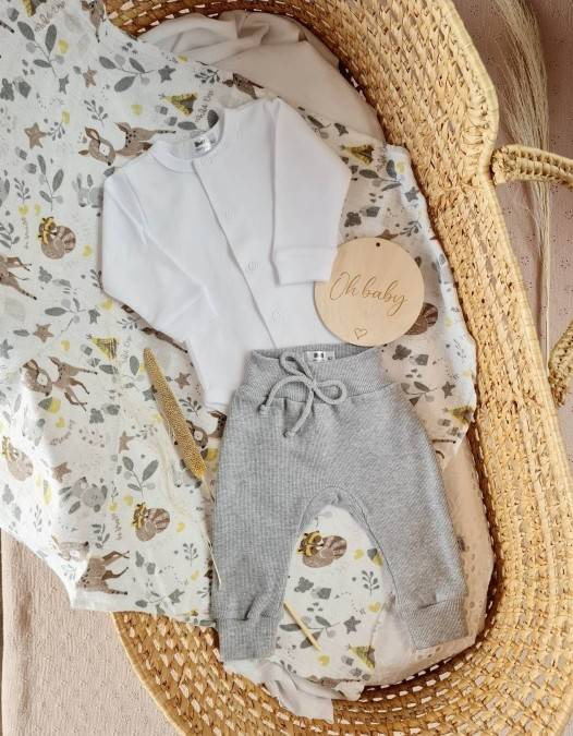 Komplet niemowlęcy Marija 0419W Little Gentleman