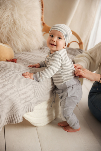 "Melange" Makoma Spodnie niemowlęce dresowe