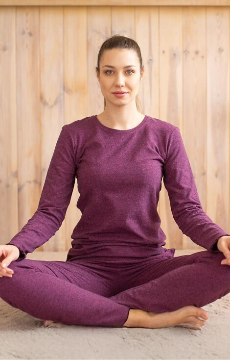 LVD 729 Hot Touch Koszulka damska Key fuksja – ciepła, bawełniana, z falbanką