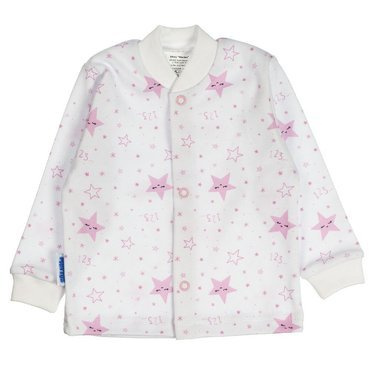 Kaftanik niemowlęcy Śpiące Gwiazdk Martex różowy