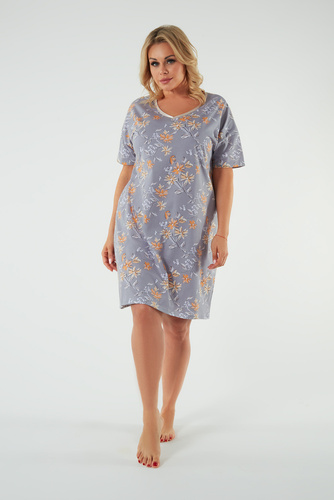 Kasos koszula nocna, krótki rękaw Italian Fashion - druk 