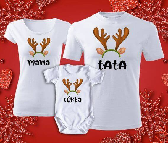 "MAMA TATA SYN" Moocha zestaw koszulek świątecznych 