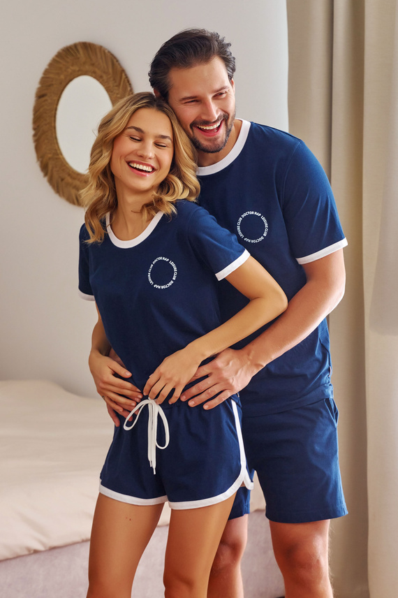 7218 Piżama Męska Doctor Nap - navy blue