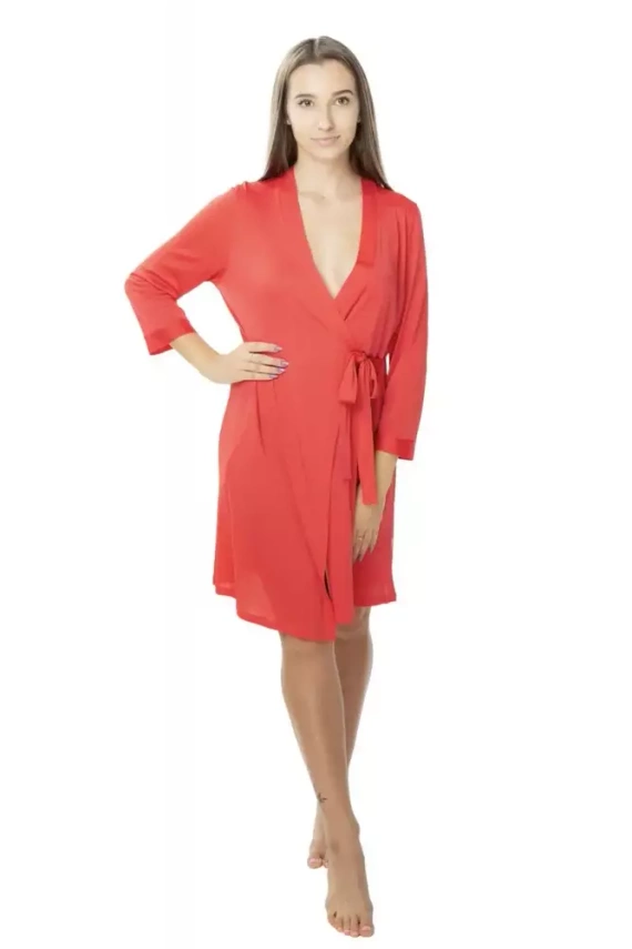 84017 Sara Szlafrok peniuar Visti czerwony