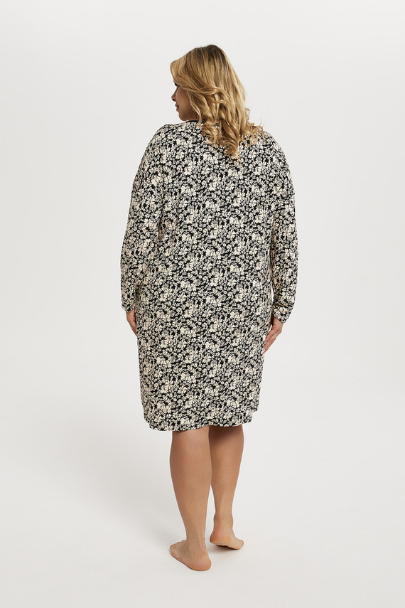 Gujana Damska koszula nocna długi rękaw Italian Fashion - druk