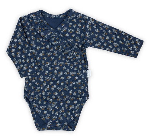 Body z długim rękawem rozpinane 179096 "Sonia" Nicol - granat