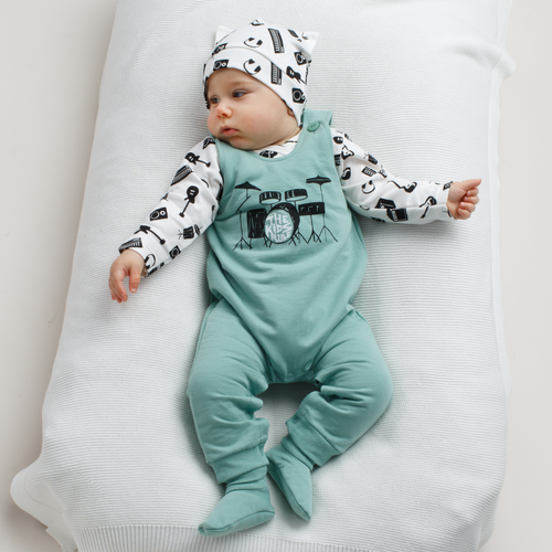 Lets Rock Pinokio Ogrodniczki chłopięce - zielony