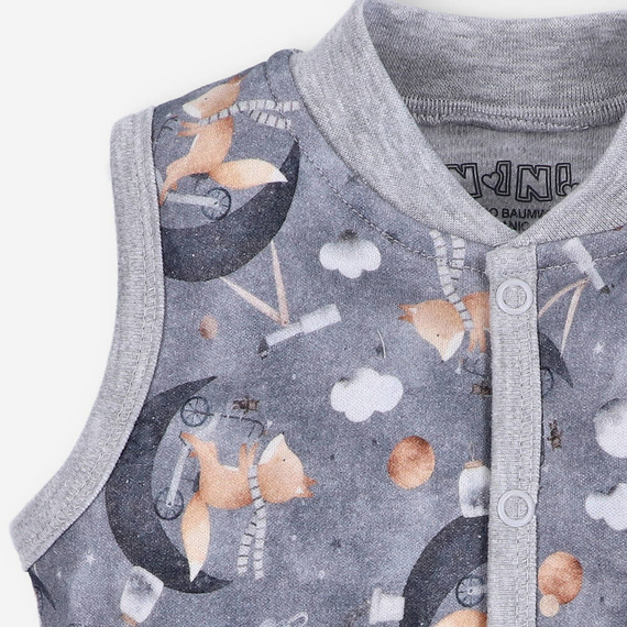 Space Tour Kamizelka z bawełny organicznej Nini szary