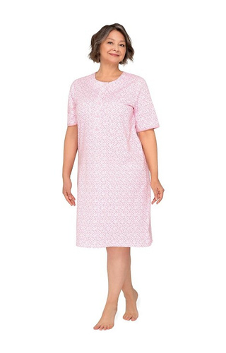 263 Basia I rozpinana koszula nocna Martel - różowa