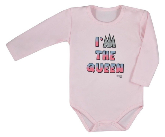 Body niemowlęce "QUEEN" Koala różowe