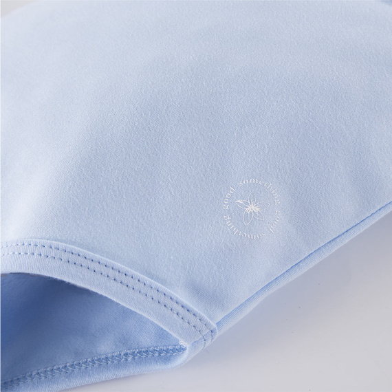 Botanic Eevi Body dziecięce z krótkim rękawem - błękitny