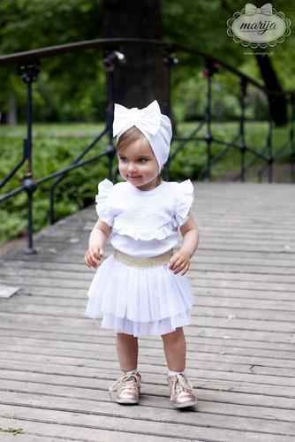 071KR Princess Body na ramiączkach Marija - biały