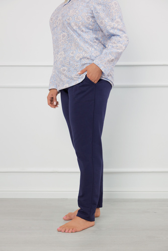 Jowita Piżama Damska długi rękaw, długie spodnie Italian Fashion