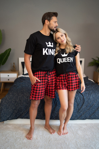 9943 Piżama Damska Doctor Nap - red