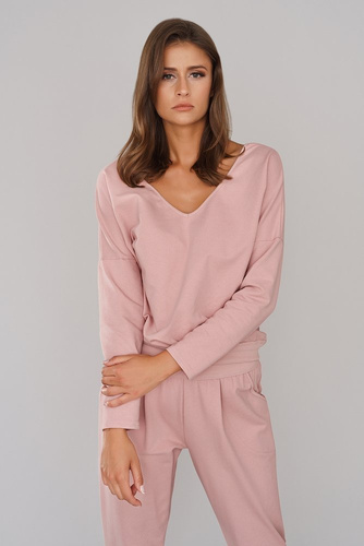 Karina Komplet Damski długi rękaw, spodnie Italian Fashion - karmelowy 