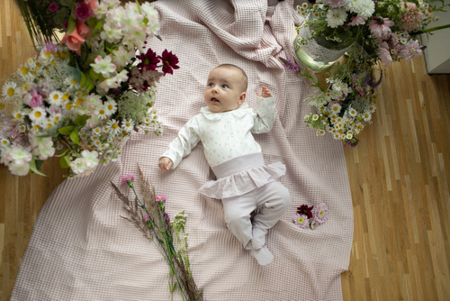 Charlotte Pinokio Body rozpinane z długim rękawem - ecru