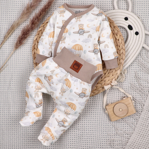 ABN-5501 Sky Journey Body kopertowe Nini | Bawełna organiczna dla noworodka